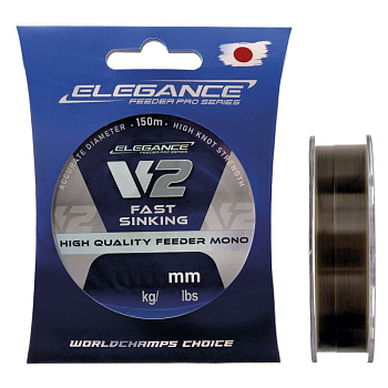 Монофильная леска Elegance Feeder V2  150м 5,16 кг/0,22мм (Коричневый) 