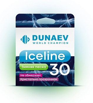 Леска зимняя Dunaev Ice Line  30м /0,12мм (Прозрачный) 