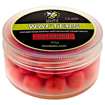 Бойлы нейтральные Lion Baits Wafters  Hot Demon  14мм 40 г (Хот демон) 