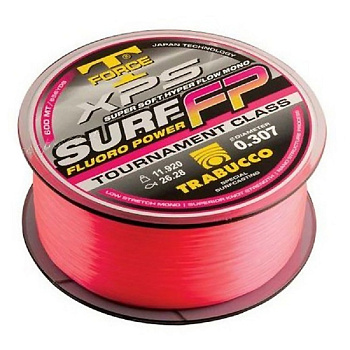 Леска Trabucco T-Force XPS Surf Fluoro Power  600м 9,54кг/0,283мм (Розовая) 