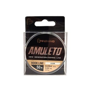 Леска F-fishing Amuleto  50м 0,86 кг/0,094мм. (Clear) 