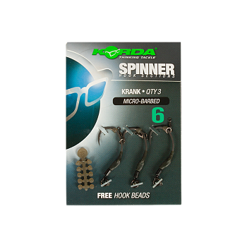 Готовая оснастка Korda Spinner hook sections Krank №6  3шт