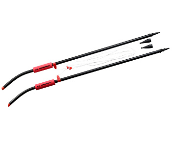 Маркерные колышки F-fishing Measuring distances black-red 90cm