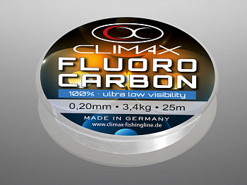 Леска Climax Fluorocarbon 2020 Тонущий 50м 6,4кг/0,30мм Прозрачный 