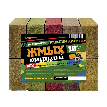 Прикормка Carpomaniya Жмых кукурузный 10куб. Premium 450 г (Mix) 