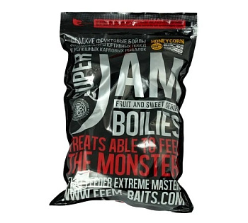 Бойлы тонущие FFEM Baits Super Jam Honey Corn 20мм 1 кг (Медовая кукуруза) 