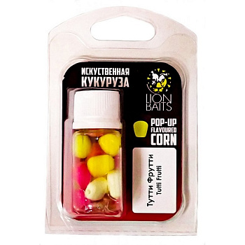 Кукуруза искусственная плавающая Lion Baits Tutti Frutti  (Тутти Фрутти)  (Разноцветная) 