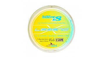 Плетеный шнур EastShark Legend X8  150м 13,2кг/0,16мм (Желтый) 