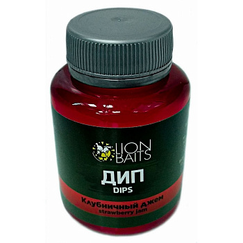 Дип Lion Baits  Strawberry Jam 130 мл 130 г Клубничный джем