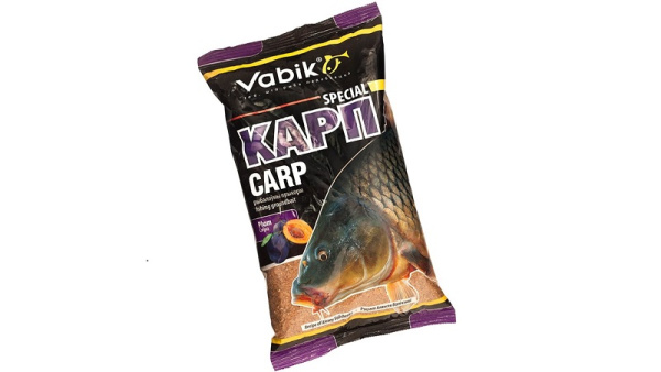 Прикормка сыпучая Vabik Special Карп 1 кг (Слива)