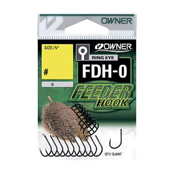 Крючки с колечком Owner Feeder Hook FDH-0 BC Size 14  