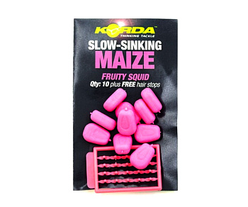 Кукуруза силиконовая медленно тонущая Korda Maize Slow Sinking Pink (Розовый) 