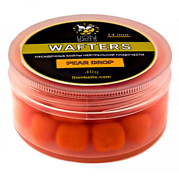 Бойлы нейтральные Lion Baits Wafters  Pear Drop 14мм 40 г (Кислая груша) 
