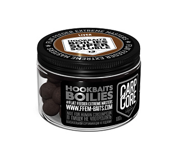 Бойлы пылящие FFEM Baits насадочные Super Soluble Boilies Liver  13мм 100 г (Ливер) 