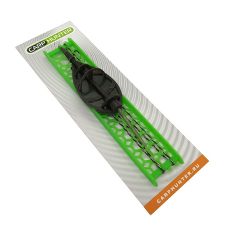 Готовый карповый монтаж с флэт кормушкой Carp Hunter Flat Method 100 гр 1шт