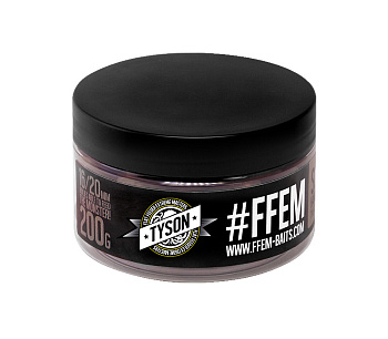 Бойлы пылящие FFEM Baits насадочные Tyson 16/20мм 200 г (Острый кальмар специи) 