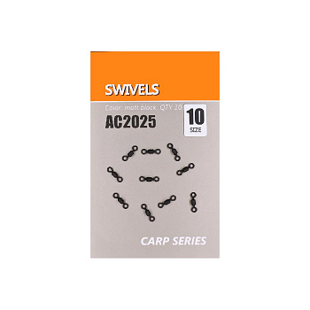 Микро вертлюги Orange Carp AC2025 Swivels sz10, 10шт