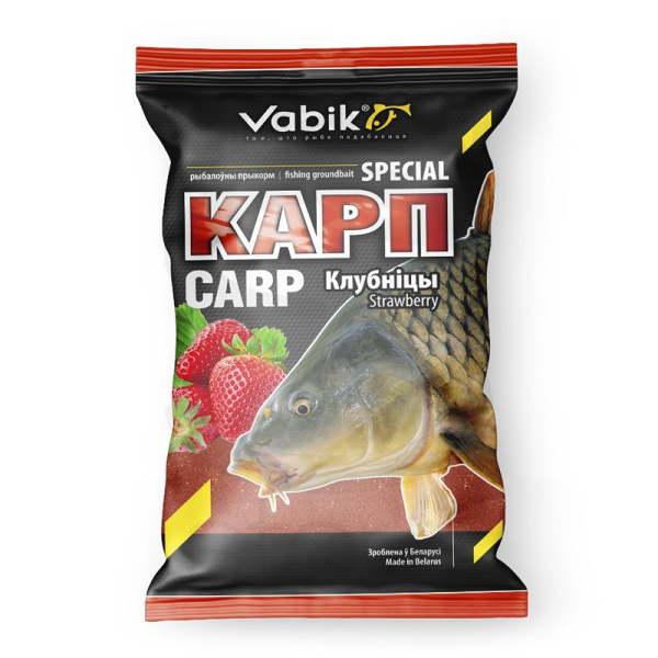 Прикормка сыпучая Vabik Special Карп 1 кг (Клубника)