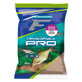 Прикормка фидерная F-fishing Pro Crucian Garlik 1 кг (Карась чеснок) 