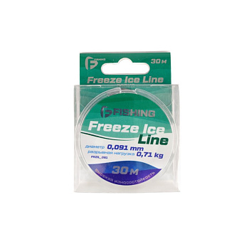 Леска зимняя F-Fishing Freeze Ice Line  30м 0,71 кг/0,091 мм (Прозрачный) 