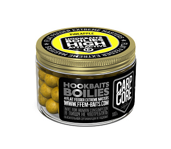 Бойлы тонущие FFEM Baits насадочные Hookbaits Boilie Pineapple N-Butyric 13мм 100 г (Ананас) 