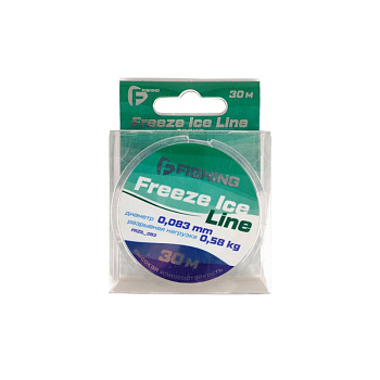 Леска зимняя F-Fishing Freeze Ice Line  30м 0,58 кг/0,083 мм (Прозрачный) 