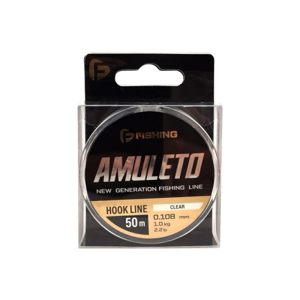 Леска F-fishing Amuleto  50м 1,0кг0,108мм (Прозрачный) 1