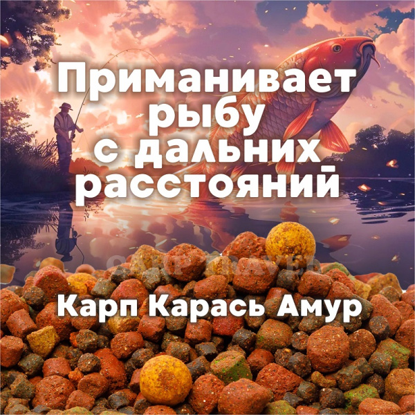 Бойлы тонущие Lion Baits Euro Baits Spod Mix измельченные + пеллетс 5 кг (Фрукты)