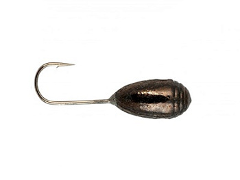 Мормышка Капля спортивная Ds Fishing  d-2.9 (Черный никель) 0,45 г