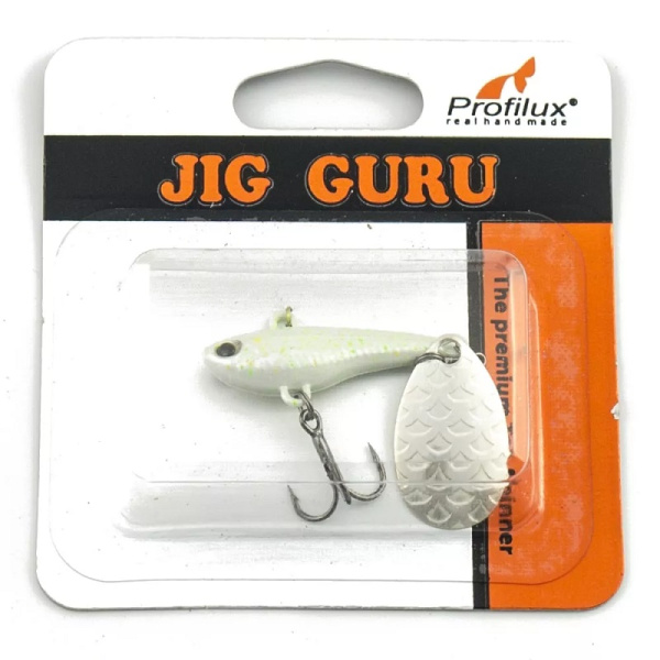Тейл спиннер Profilux Jig Guru  10 гр. цв.312 (белый перламутр) свинец латунь