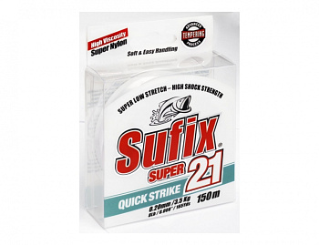 Леска Sufix Super Clear  150м 7,7кг/0,30мм (Прозрачный) 
