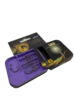 Крючки EastShark ES 2026 LOCK Size 6 Тефлон с бородкой