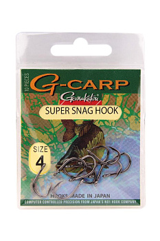 Крючки Gamakatsu G-Carp Super Snag Size 6  