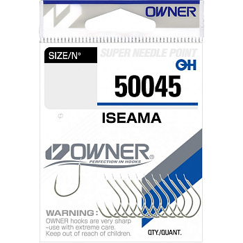 Крючки с лопаткой Owner ISEAMA nickel 50045 Size 10  