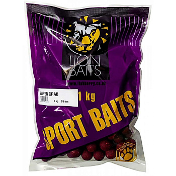 Бойлы тонущие Lion Baits  SPORT BAITS SUPER CRAB 20мм 1 кг (Супер краб) 