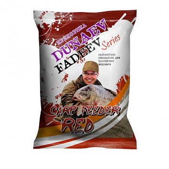 Прикормка фидерная Dunaev - Fadeev Feeder Carp Red 1 кг (Фидер Карп красная) 