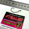 Крючок офсетный Stealer WORM 07 Size 2 Black Nickel 6шт 1