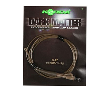 Монтаж безопасная клипса Korda Dark Matter Leader Hybrid Lead Clip Clay Brown 40lb  1шт