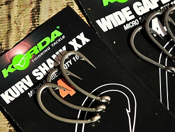Крючки Korda Kurv Shank XX Size 6 Тефлон 