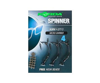 Готовая оснастка Korda Spinner hook sections Kurv №4  3шт