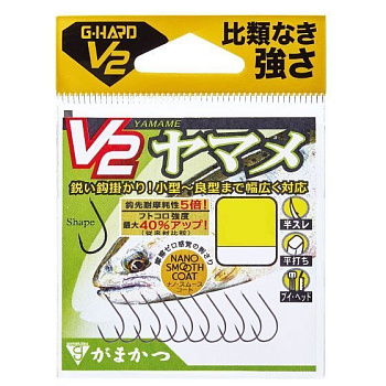 Крючки с лопаткой Gamakatsu G-Hard V2 Yamame Size 5  с бородкой