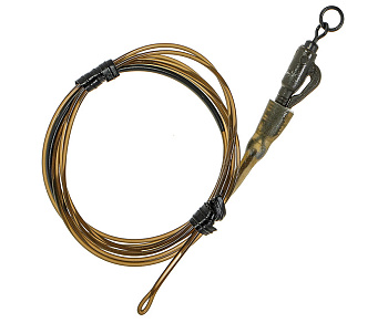 Монтаж безопасная клипса Korda Dark Matter Leader Hybrid Lead Clip Weedy Green 40lb 1м  1шт