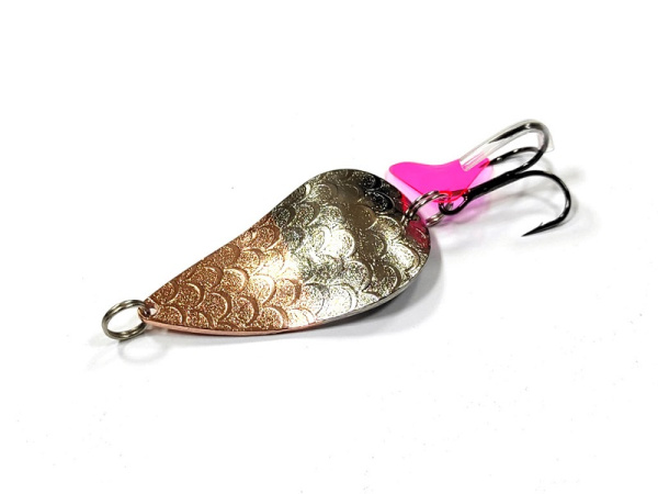 Колеблющаяся блесна HITFISH PEAR 55мм 18 гр color006 латунь