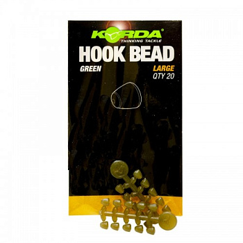 Фиксатор-стопор на крючок Korda Hook Bead Large  (зеленый)