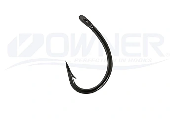 Крючки с колечком Owner Carp Tsuyosni BC Size 4 Black Chrome 
