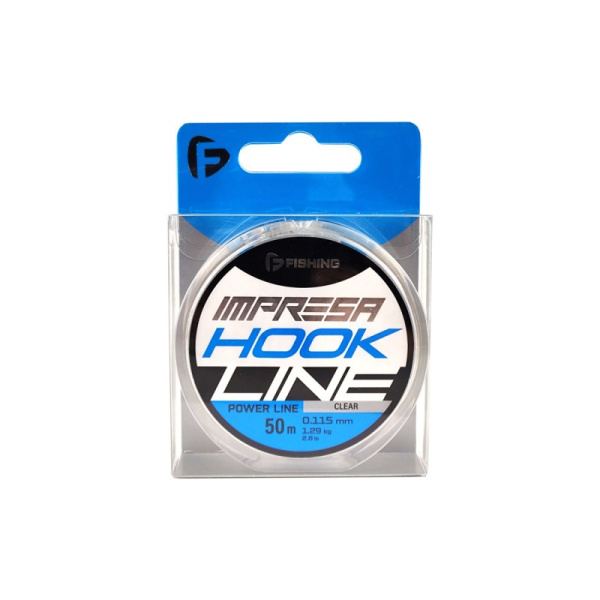 Леска F-fishing Impresa Hook Line  50м 1,29 кг0,115мм (Clear) 1