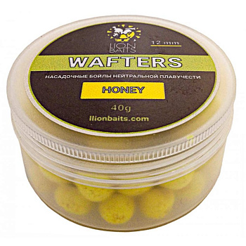 Бойлы нейтральные Lion Baits Wafters  Honey  14мм 40 г (Мёд) 
