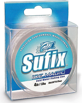 Леска зимняя Sufix Ice Magic   50м 1,2кг/0,105мм (Прозрачный) 