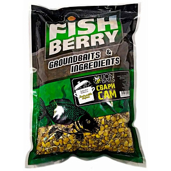Зерновая смесь Fishberry Свари сам  Лакомство карпа 1 кг (Смесь зерновых) 