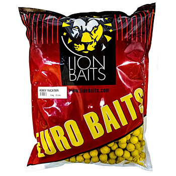 Бойлы тонущие Lion Baits  Euro Baits Honey Yucatan 20мм 5 кг (Мёд) 